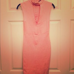 Lette Pink Sleeveless Fitted Dress